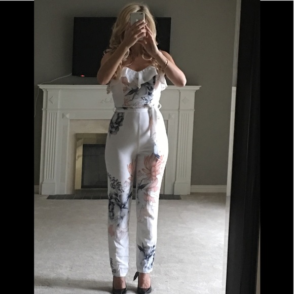 NWT 1861 Salamine crepe floral jumpsuit - Picture 3 of 3